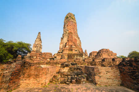 Old Temple at ayutthaya province (Thailand)の写真素材