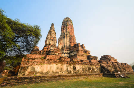 Old Temple at ayutthaya province (Thailand)の写真素材
