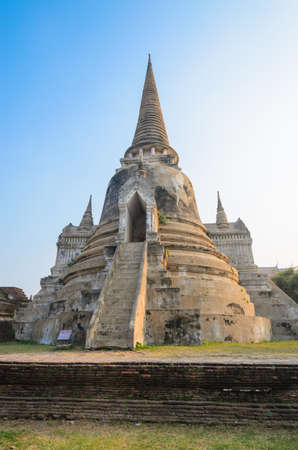 Old Temple at ayutthaya province (Thailand)の写真素材