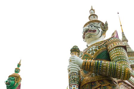 Giant statue in Arun temple from thailandの写真素材