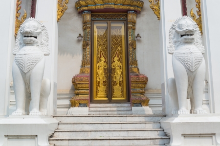 Architecture in the temple of bangkok provicne.の写真素材