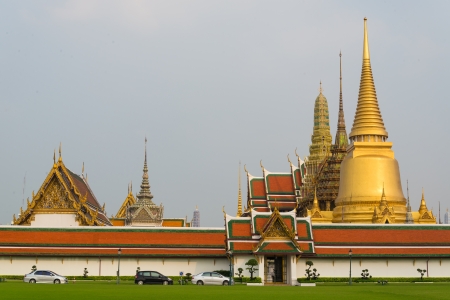 Emerald temple is the landmark of bangkok province (thailand)の写真素材