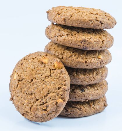 Cookie on white backgrounds.の写真素材
