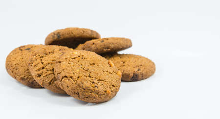 Cookie on white backgrounds.の写真素材