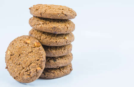 Cookie on white backgrounds.の写真素材