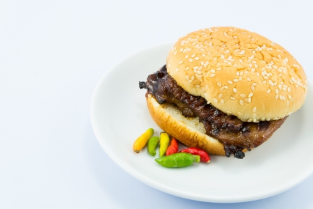 Hamburger chilliの写真素材