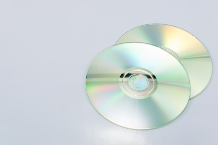 Cd rom on white backgrounds.の写真素材