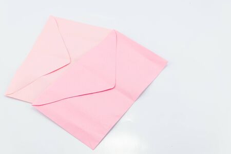 Envelope on white backgrounds.の写真素材