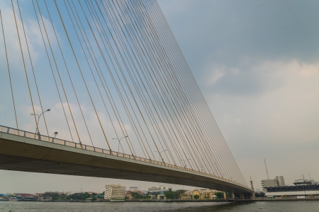 Rama8 bridge in bangkok province (Thailand)の写真素材