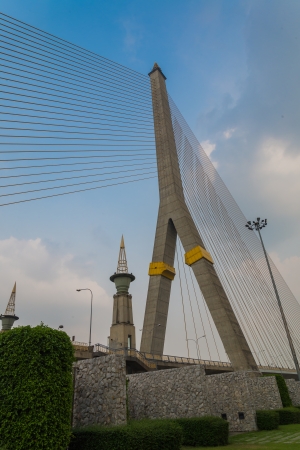 Rama8 bridge in bangkok province (Thailand)の写真素材