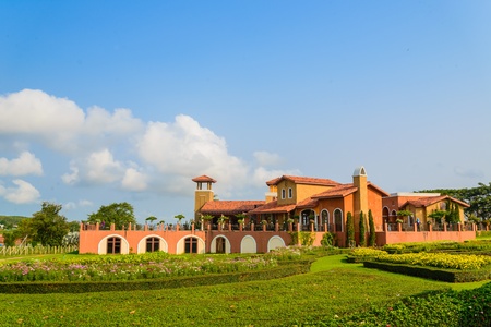 Beautiful vintage building style from thailand.のeditorial素材