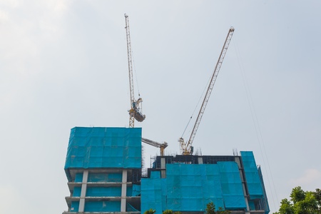 Building under construction in bangkok province (Thailand)のeditorial素材