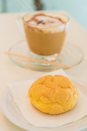 Bread with coffeeの写真素材