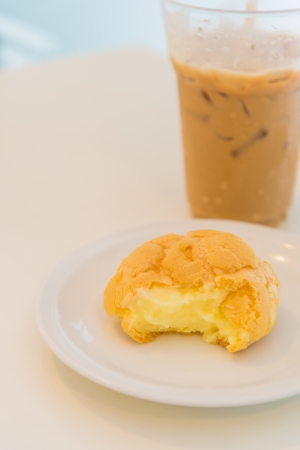 Bread with coffeeの写真素材