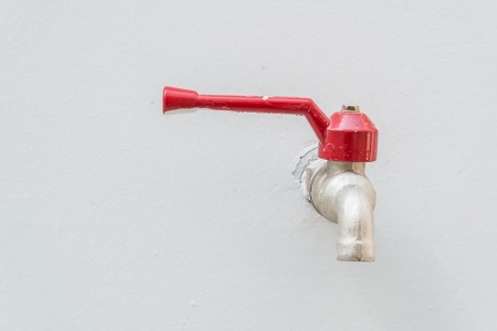 tap water conservationの写真素材