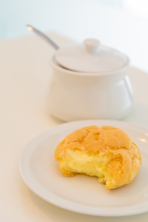 Bread with coffeeの写真素材