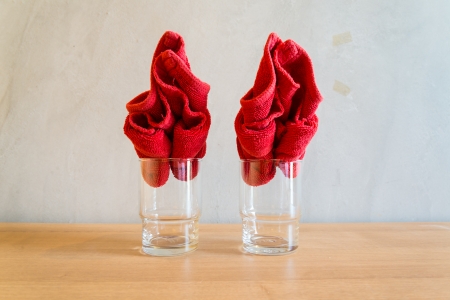 Handkerchief redの写真素材