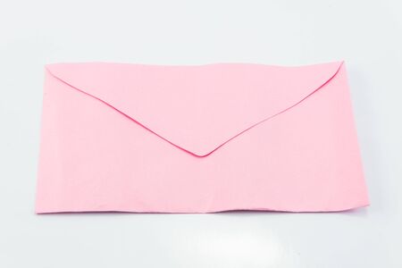 Envelope on white backgrounds.の写真素材