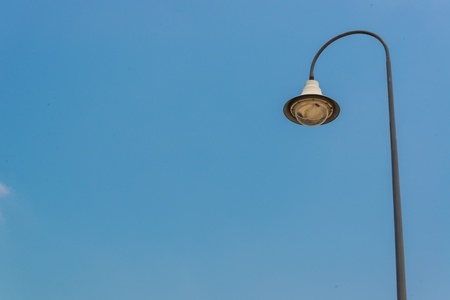 Lamp with the blueskyの写真素材