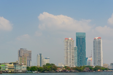 Riverside building in bangkok provinceのeditorial素材