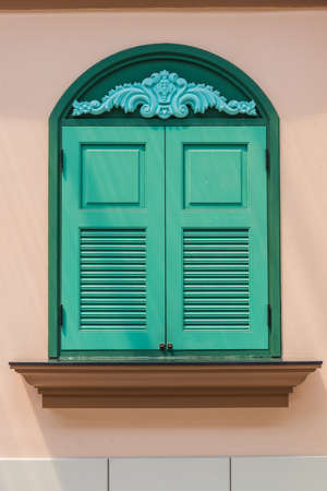 vintage windowの写真素材