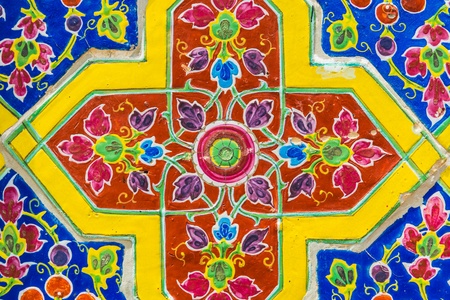 Colorful Stone wall texture for backgroundの写真素材