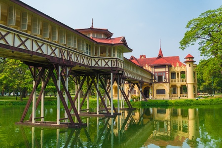 Beautiful building in Sanamchan Palace at Nakhon Pathom province (Thailand)のeditorial素材