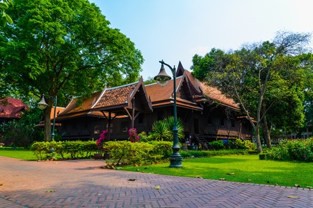 Beautiful building in Sanamchan Palace at Nakhon Pathom province (Thailand)のeditorial素材