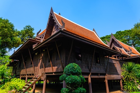 Beautiful building in Sanamchan Palace at Nakhon Pathom province (Thailand)のeditorial素材