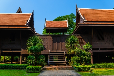 Beautiful building in Sanamchan Palace at Nakhon Pathom province (Thailand)のeditorial素材