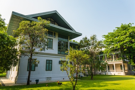 Beautiful building in Sanamchan Palace at Nakhon Pathom province (Thailand)のeditorial素材