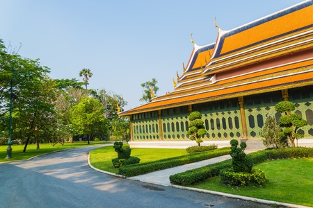 Beautiful building in Sanamchan Palace at Nakhon Pathom province (Thailand)のeditorial素材
