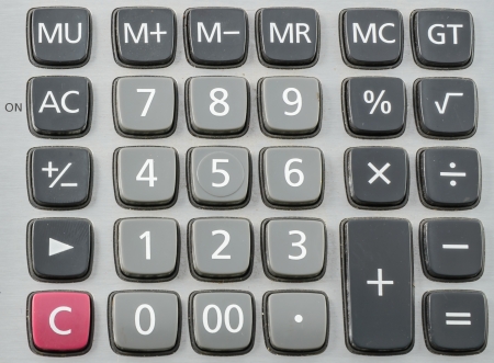 Number of Calculaterの写真素材
