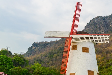 Wind turbine from thailandの写真素材