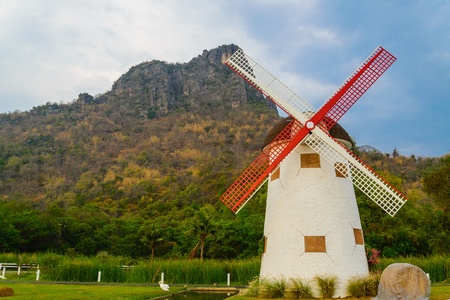 Wind turbine from thailandの写真素材