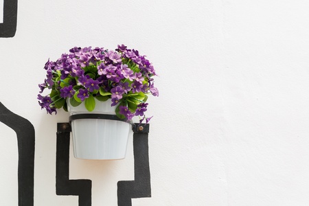 fake flower in the vaseの写真素材