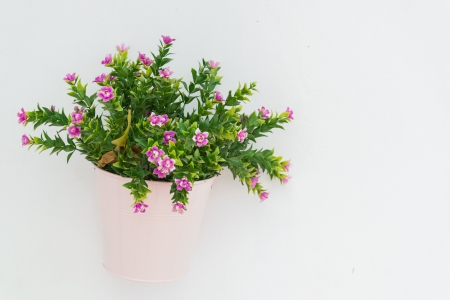 fake flower in the vaseの写真素材