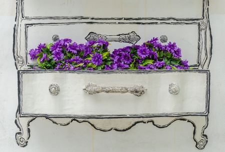 Beautiful flower in the vaseの写真素材