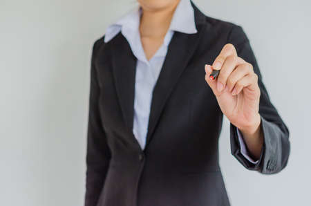 Young business with penの写真素材