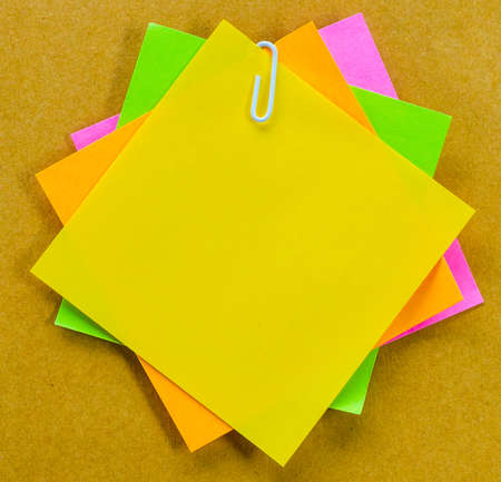 Color paper note (Process in old&vintage style)