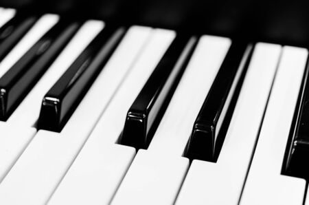 Piano keys (Select somepoint focus)の写真素材
