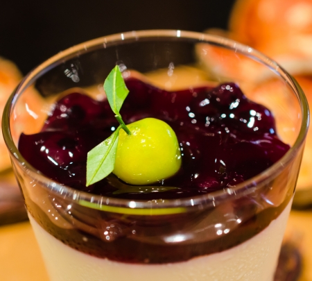 Blueberry dessertの写真素材