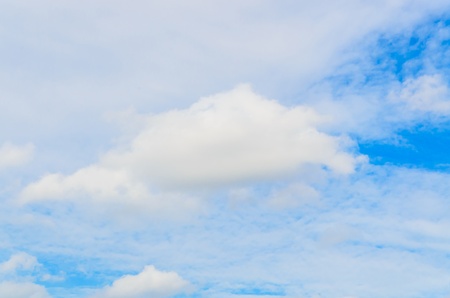 Big white cloud and bluesky