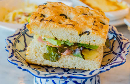 Sandwich ham and cheeseの写真素材
