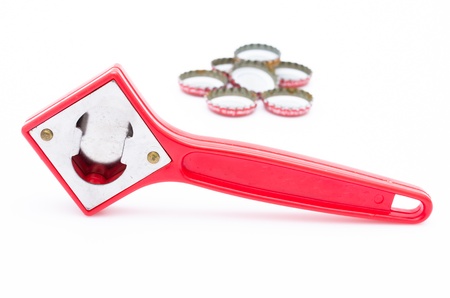 Bottle cap on white backgroundの写真素材