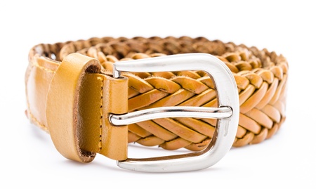 Belt on white backgroundの写真素材