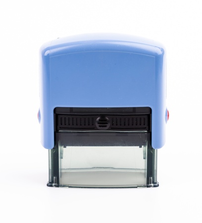 Stamp on white background
