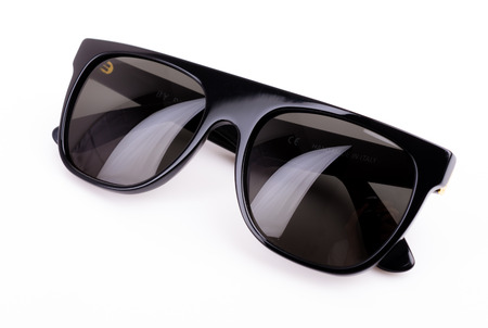 sunglasses on white backgroundの写真素材