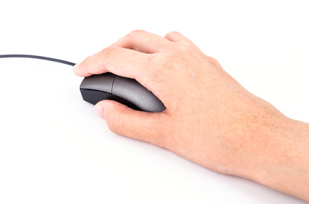 Mouse on white backgroundの写真素材