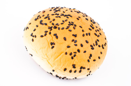 Red bean black sesame filled bread